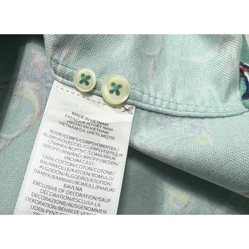 Polo Ralph Lauren Men's Large Shirt Sailing All Over Print Button Up Fish Island